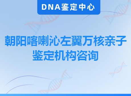 朝阳喀喇沁左翼万核亲子鉴定机构咨询