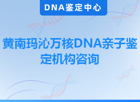 黄南玛沁万核DNA亲子鉴定机构咨询