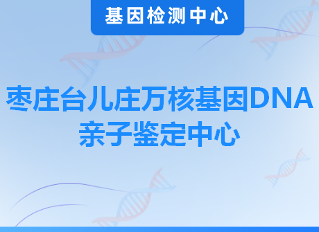 枣庄台儿庄万核基因DNA亲子鉴定中心