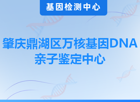 肇庆鼎湖区万核基因DNA亲子鉴定中心