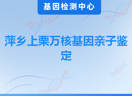 萍乡上栗万核基因亲子鉴定