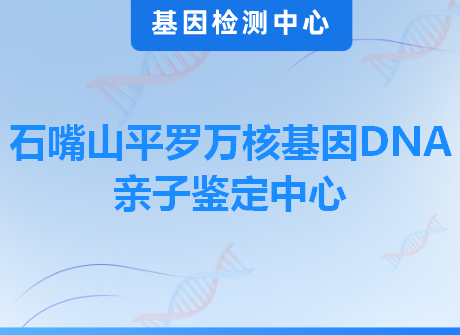 石嘴山平罗万核基因DNA亲子鉴定中心