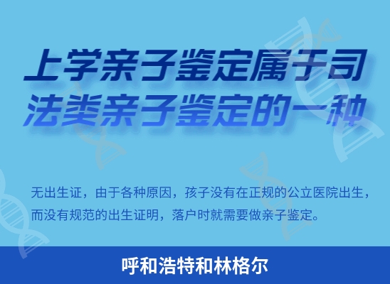 呼和浩特和林格尔学籍上学或考试亲子鉴定