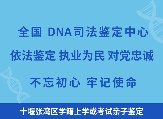 十堰张湾区学籍上学或考试亲子鉴定