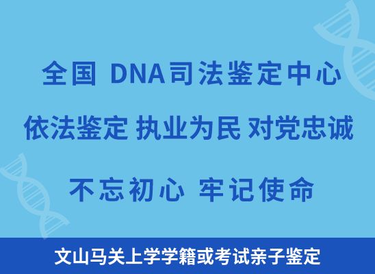 文山马关上学学籍或考试亲子鉴定