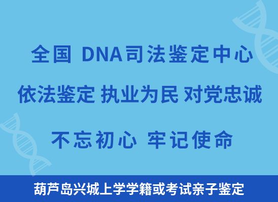 葫芦岛兴城上学学籍或考试亲子鉴定