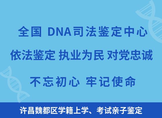 许昌魏都区学籍上学、考试亲子鉴定