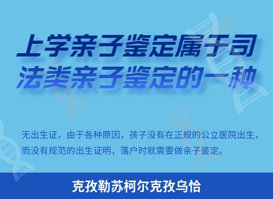 克孜勒苏柯尔克孜乌恰学籍上学、考试亲子鉴定