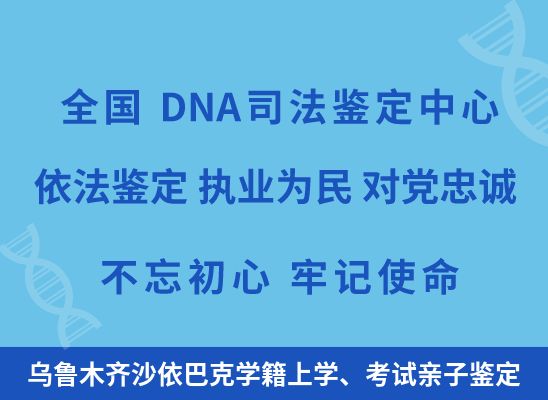 乌鲁木齐沙依巴克学籍上学、考试亲子鉴定