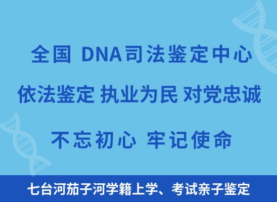 七台河茄子河学籍上学、考试亲子鉴定