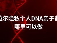 阿拉尔隐私个人DNA亲子鉴定哪里可以做