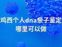 鸡西个人dna亲子鉴定哪里可以做