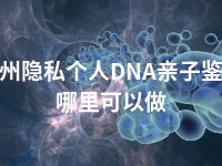 永州隐私个人DNA亲子鉴定哪里可以做