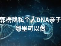 巴音郭楞隐私个人DNA亲子鉴定哪里可以做