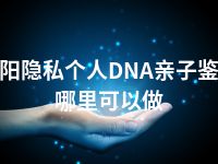 岳阳隐私个人DNA亲子鉴定哪里可以做