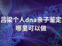 吕梁个人dna亲子鉴定哪里可以做