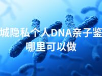 白城隐私个人DNA亲子鉴定哪里可以做