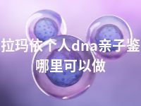 克拉玛依个人dna亲子鉴定哪里可以做