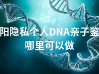 阜阳隐私个人DNA亲子鉴定哪里可以做