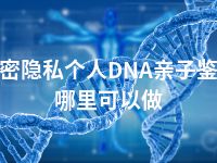 哈密隐私个人DNA亲子鉴定哪里可以做