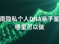 淮南隐私个人DNA亲子鉴定哪里可以做