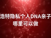 呼和浩特隐私个人DNA亲子鉴定哪里可以做