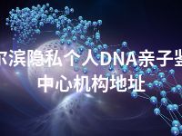 哈尔滨隐私个人DNA亲子鉴定中心机构地址