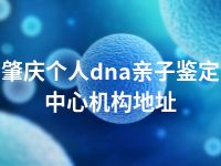 肇庆个人dna亲子鉴定中心机构地址