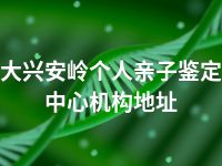 大兴安岭个人亲子鉴定中心机构地址