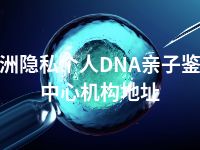 株洲隐私个人DNA亲子鉴定中心机构地址