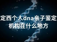 定西个人dna亲子鉴定机构在什么地方