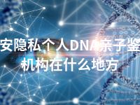 泰安隐私个人DNA亲子鉴定机构在什么地方