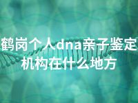 鹤岗个人dna亲子鉴定机构在什么地方