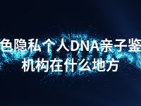 百色隐私个人DNA亲子鉴定机构在什么地方