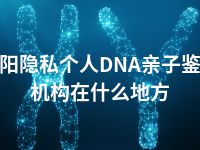 德阳隐私个人DNA亲子鉴定机构在什么地方