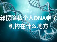 巴音郭楞隐私个人DNA亲子鉴定机构在什么地方