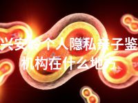 大兴安岭个人隐私亲子鉴定机构在什么地方