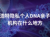 呼和浩特隐私个人DNA亲子鉴定机构在什么地方