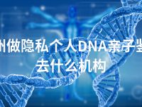 郑州做隐私个人DNA亲子鉴定去什么机构