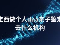 定西做个人dna亲子鉴定去什么机构