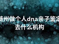 随州做个人dna亲子鉴定去什么机构