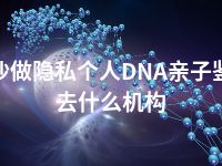 三沙做隐私个人DNA亲子鉴定去什么机构