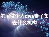 哈尔滨做个人dna亲子鉴定去什么机构