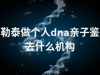 阿勒泰做个人dna亲子鉴定去什么机构