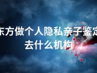 东方做个人隐私亲子鉴定去什么机构