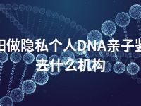 辽阳做隐私个人DNA亲子鉴定去什么机构