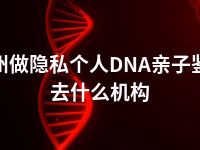 泸州做隐私个人DNA亲子鉴定去什么机构