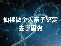 仙桃做个人亲子鉴定去哪里做