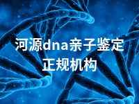 河源dna亲子鉴定正规机构