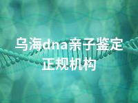 乌海dna亲子鉴定正规机构